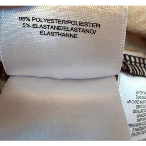 NWT Women's Anne Klein Leopard Print Blouse L Brown Black - Picture 10 of 12